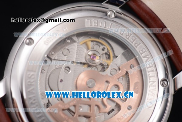 Audemars Piguet Jules Audemars Grand Complication Asia ST16 Automatic Steel Case Brown Dial Stick Markers and Brown Leather Strap (EF) - Click Image to Close